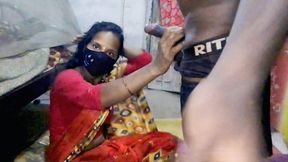 Fucked by her desi husband's massive linga, standing straight as a conqueror.