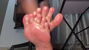 Under My Desk Foot Worship + ASMR
