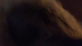 Having fun swallowing this 11inch cock sloppy toppy