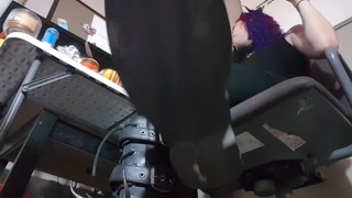 Goth Spike Boots Floor POV