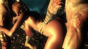 Andrea Gang Banged By Falmers A Skyrim Story