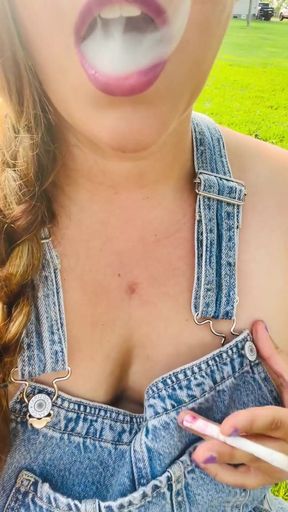 Farm Girl Smoking