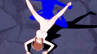 My Hero Academia Cartoon - Uraraka toejob screwed with cumshot - Japanese eastern Manga Cartoon Game Porn