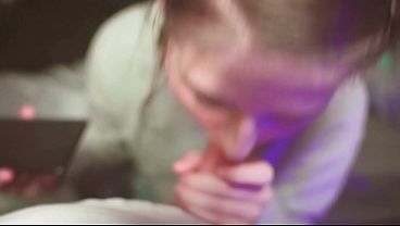 StepBrother fucks step sisters mouth while she is on the phone