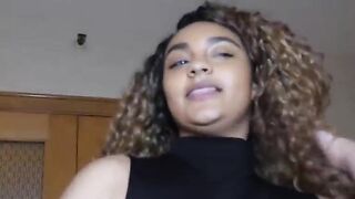 Hot 19 year old yo newbie african n latina Mila Mclaren fuck