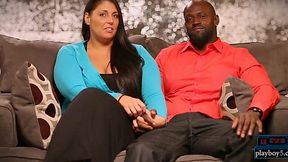 Horny interracial couple seeks third for steamy threesome