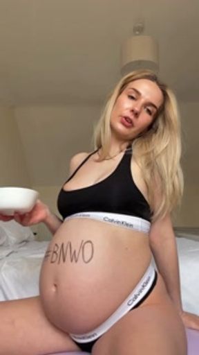 Pregnant BNWO Eating Dirty Talk