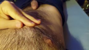 Huge Cum on extreme hairy body!