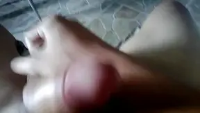 Mature Shemale Masturbates Her Monster Cock In The Living Room