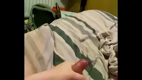 Passing Time with Big Cock Wanking in the Bedroom