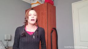 Solo girl taking dirty to her BF old boss dildo fucking