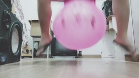 100kg, 220lbs sitting, bouncing and popping hopper ball