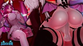 Horny Vampire Girl Fucks Boosette At Costume Party (ft. Ferritofcourse)
