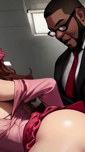 Big Titty Tifa & Petite Aerith Star in Spicy Toons: the Subway