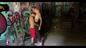 Trans Girl Public Fucking of a Trans Man in an Abandoned Powerplant