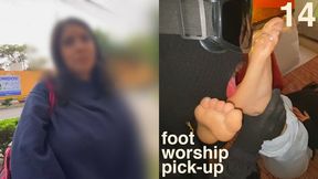 Barely Legal Cutie Is Picked Up While On Her Way Back Home To Have Her Tender Toes Slobbered On & Feet Licked Passionately - Foot Worship Pick Up 14