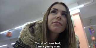 Pawn shop owner fucks busty blonde