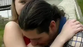 Ania in slut gets on a bike and gets fucked in the park