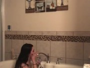 Sexy Bathing Masturbation