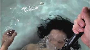 Underwater blowjob - behind the scenes with meta goggles