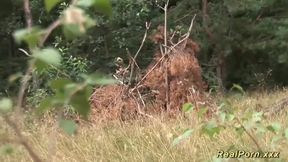 Outdoor Interracial Encounter with a Mature Woman