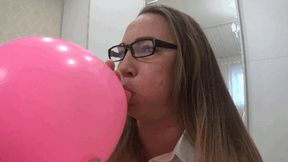 Inflating a large balloon until it explodes