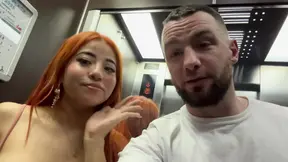 Hot Latina Redhead with Perfect Tits and White Toes Takes a Trip to the Sex Shop