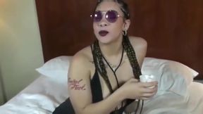 Puerto Rican SLUT Mz Natural LICKS BLACK PUSSY