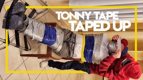 Tonny Tape taped up at the chair (1080p) Gay Bondage - Gay Domination - Tape Bondage - Handgag - Boots - Gagged - BDSM