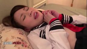 Seductive Asian beauty Misaki seduces with her mouth then craves more cock