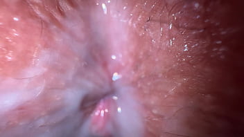 Extremely close up fuck with stepsister&#039_s husband, tight creamy sex and cumshot on pussy