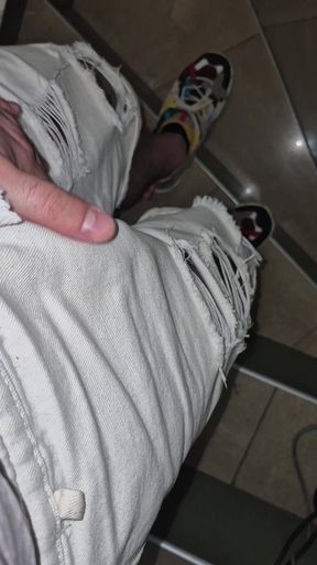 Moans and semen in an underground store warehouse. Day two.