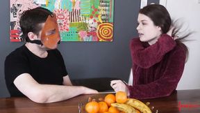 ”Fetish hot girl chatting behind the scenes”