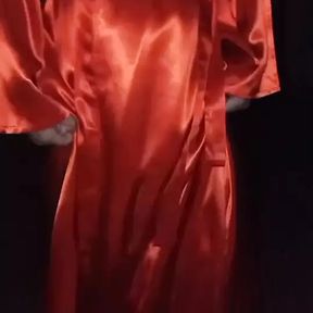 crossdress satin red dance