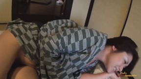 Threeway sex with two brunette sluts after they suck a dick