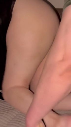 Thrilling moment from "My stepmother taught me how to communicate with girls! Seachala jerked off, then sucked, and then I"