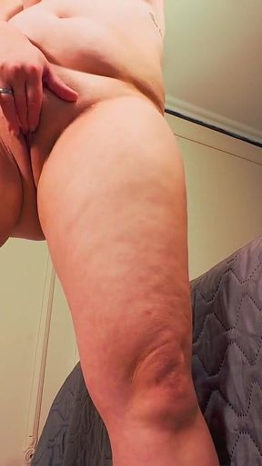 Hot Amateur MILF Strip Tease and Masturbating to Orgasms