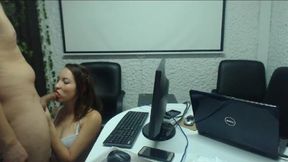 Nahhiara & Ray Cant Office Blowjob