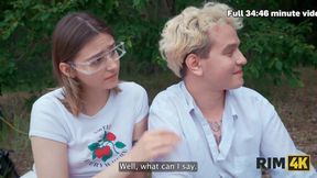 Russian babe rims then fucks you raw Teaching how to rim and ass