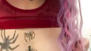 Pregnant lover Slaps Titted and Moans