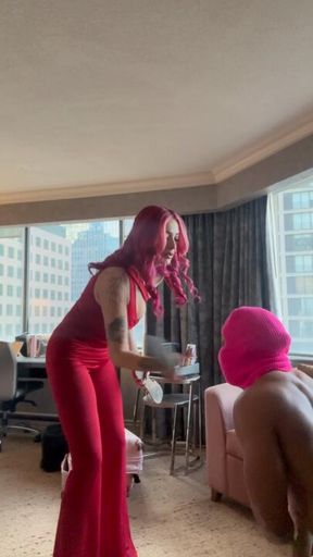 Beating my new beta boy silly with my sandals + foot & shoe worship & Chastity  😈