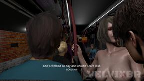 Leon eating Ashley in public