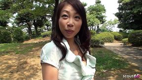 small japanese teen talk to public pov blowjob and swallow by stranger in uncensored jav porn