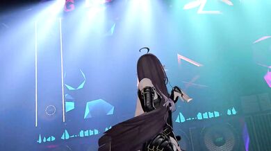 Thicc Elf VTuber Hentai Strip Dance | Bicycle MMD