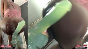 *premium* bonus! ( 2 angles ) ass monkey s ass lips - gay sex bottom bitch deep anal in panties - angle 3/4 of 6
