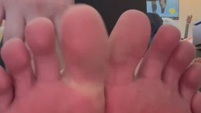 Silent 5-Min Pink Sole Ignore – Size 10 Goddess Feet