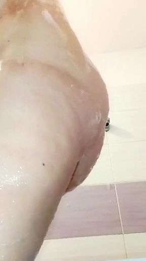 Emotional moment from &quot;Amateur couple taking bath, wife hairy pussy, big ass, big tits.&quot;