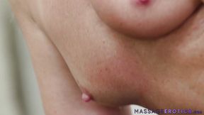 MILF babe gets throatfucked deep after sensual massage