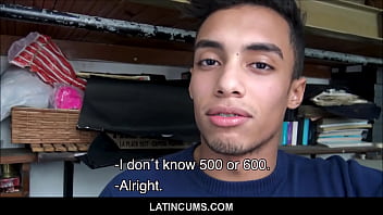 LatinCums.com - Young Straight Latino Teen Boy With Braces Gay For Pay POV