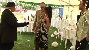 kaia kane, katie fox and friends have sex at the banquet